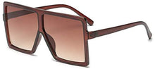 Load image into Gallery viewer, Mask Off Oversized Flat Top Square Sunglasses