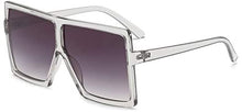 Load image into Gallery viewer, Mask Off Oversized Flat Top Square Sunglasses