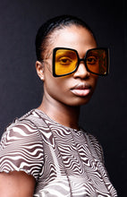 Load image into Gallery viewer, 'Honey' Oversized Square Sunglasses