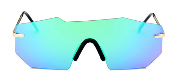 'Gemstone' Jagged Rimless Sunglasses
