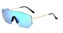 Load image into Gallery viewer, 'Gemstone' Jagged Rimless Sunglasses