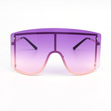 Load image into Gallery viewer, Luxe Oversized Goggle Frame Rimless Sunglasses