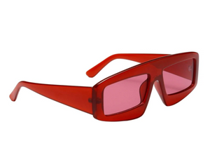 3D Futuristic Chunky Rectangular Sunglasses