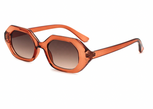 'Octo Rose' Octagonal Sunglasses