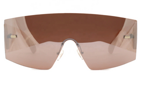 'Anniversary' Oversized Rimless Square Sunglasses